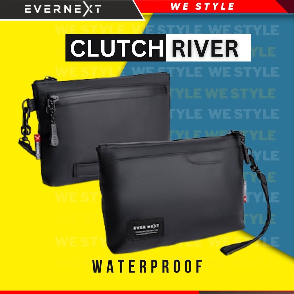 Evernext Pouch penyimpanan praktis Pria Tas Tangan Pria Original Anti Air Clutch Coach Pria Elegan K