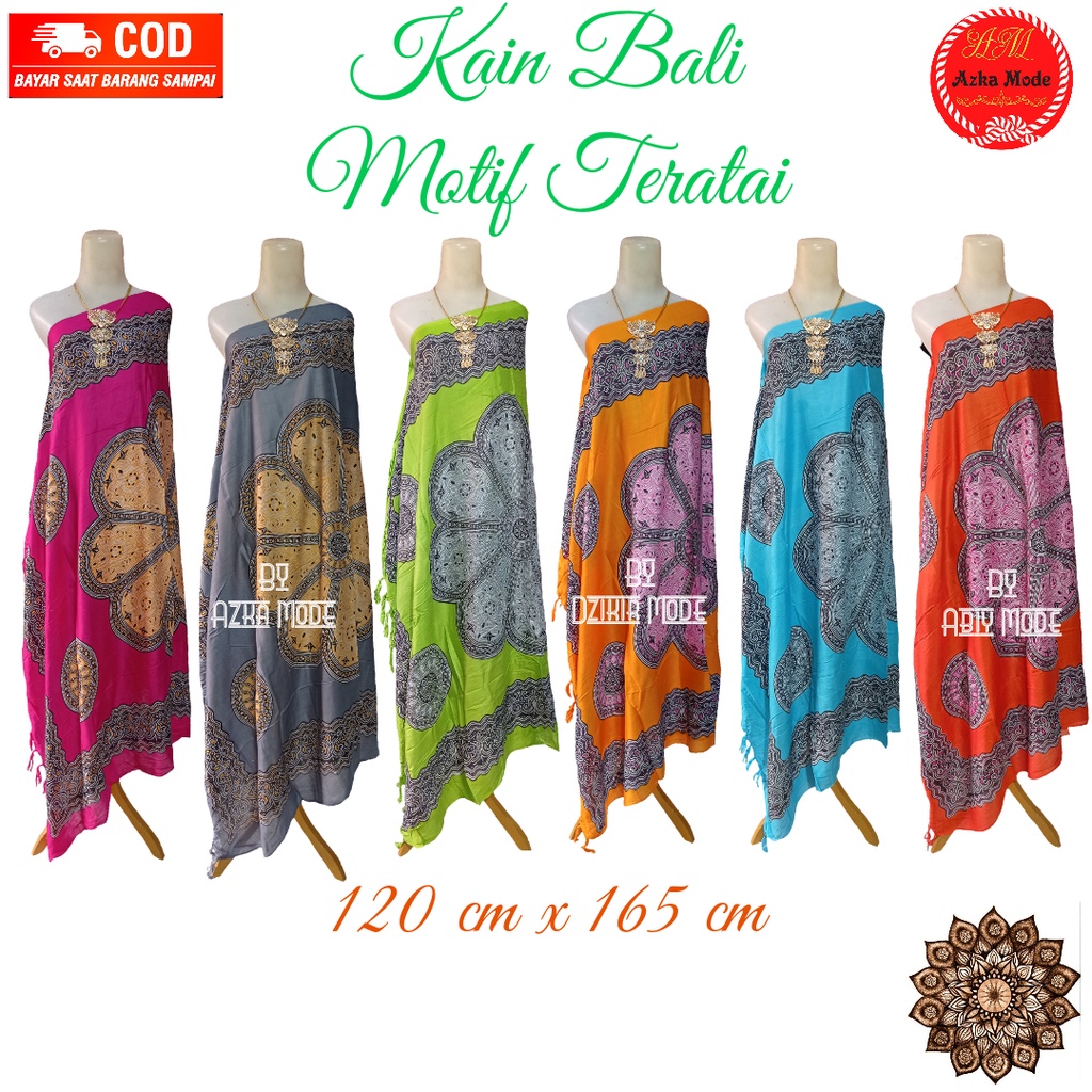 Kain Pantai Kain Bali Pantai - Kain Bali Motif New Teratai Standar - Sarung Pantai SEMBILAN MODE - Sarung Bali - Kain Pantai - Kain Katun Jepang - Kain Untuk Hiasan Dinding - Kain Untuk Plafon Mobil Truk Dan Mobil 3/4 Lainnya