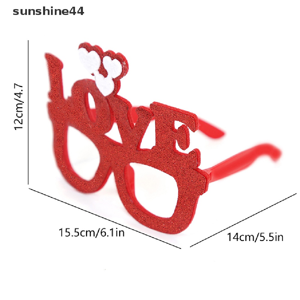 Sunshine 2023kacamata Dekorasi Pesta Valenes Day Gelas Plastik Valene Paper.