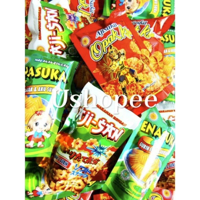Snack jadul ajisan/enasuka/opaku isi 2 pouch @23g