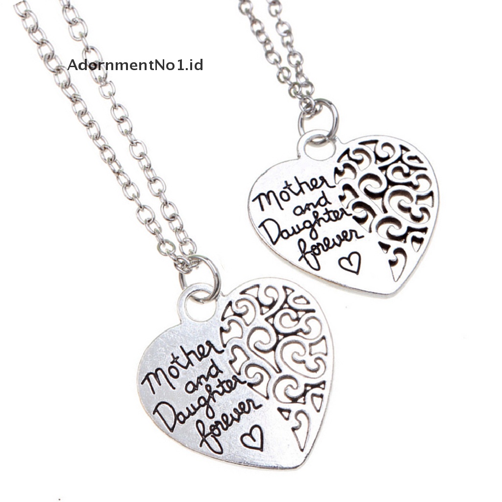 [AdornmentNo1] Kalung Fashion Wanita Ibu Dan Anak Perempuan Forever Love Pendant Fashion Jewelry [ID]