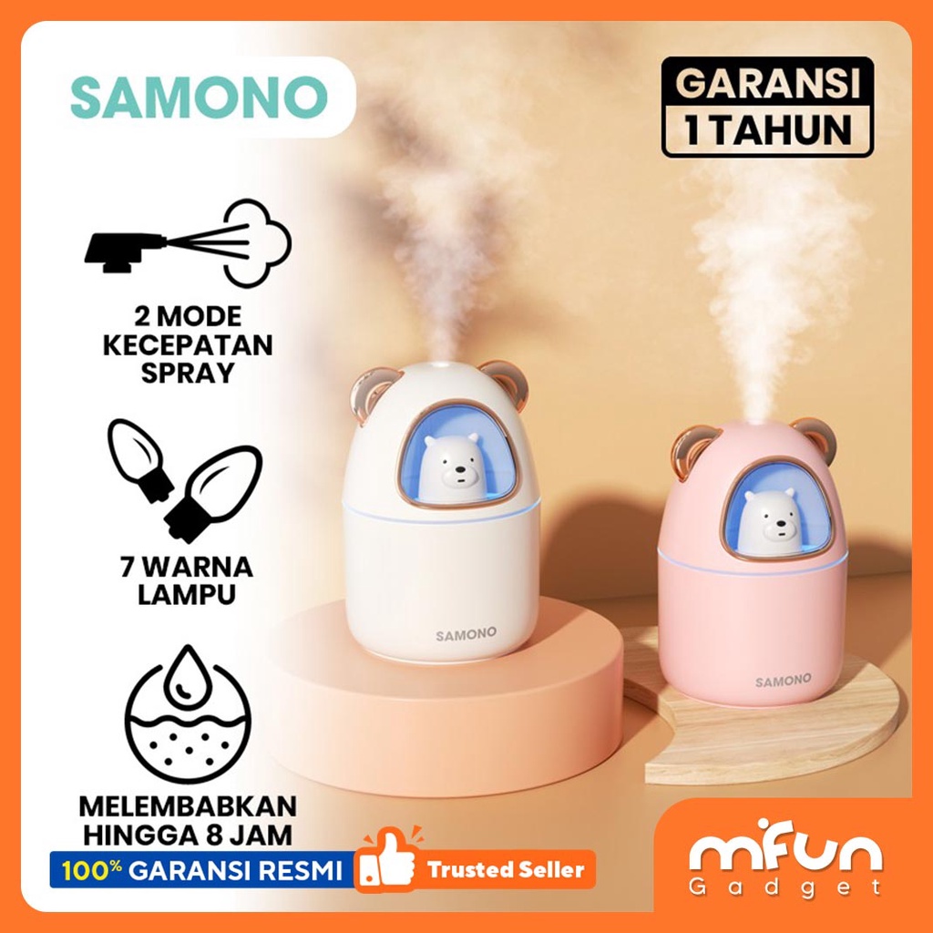 Mini Air Humidifier Teddy Bear Bisa Tambah Pewangi SW-HU40