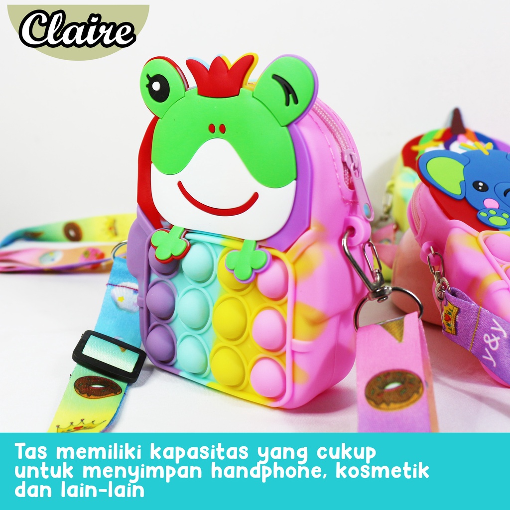 TAS POP IT / MAINAN POP IT BENTUK TAS TALI WANITA LUCU