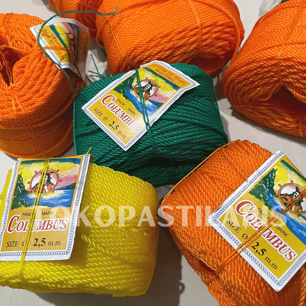 

TALI TAMBANG 2.5MM CAP COLOMBUS (1 ROLL)