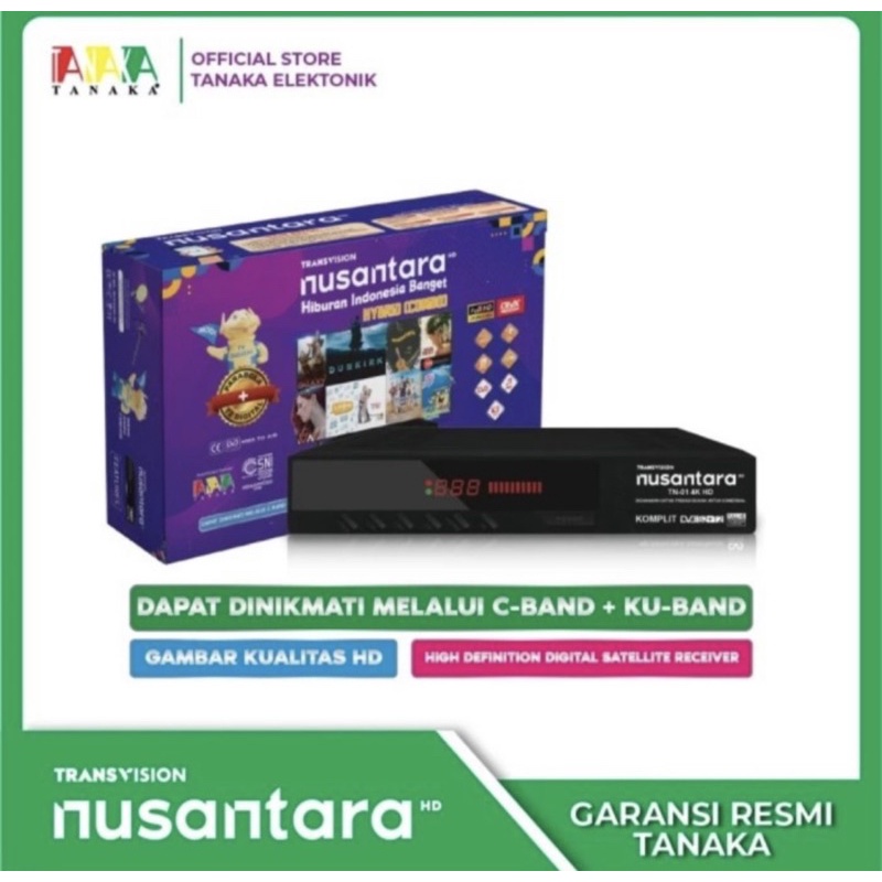 RECEIVER PARABOLA NUSANTARA HD COMBO + SET TOP BOX TV DIGITAL