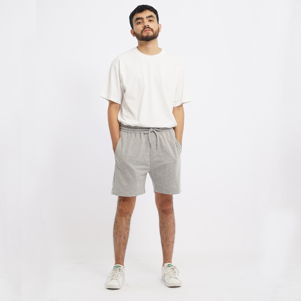 PLAIN Short SweatPants - Misty Grey