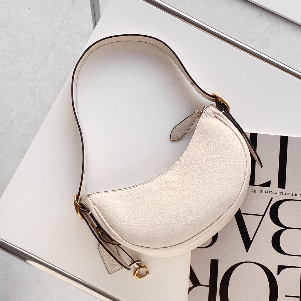 [Instant/Same Day]CC440 CC439 coach luna Crescent shape Ms. Single shoulder bag handbag  440  439 byb