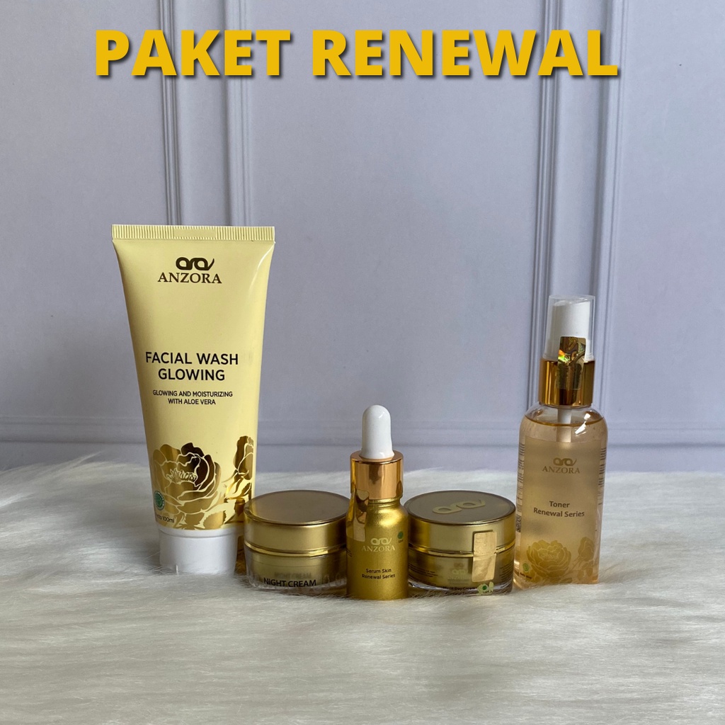 PAKET RENEWAL ANZORA PAKET FLEK ANZORA CUSHION ANZORA BEDAK ANZORA CREAM ANZORA SERUM ANZORA SUNSCRE