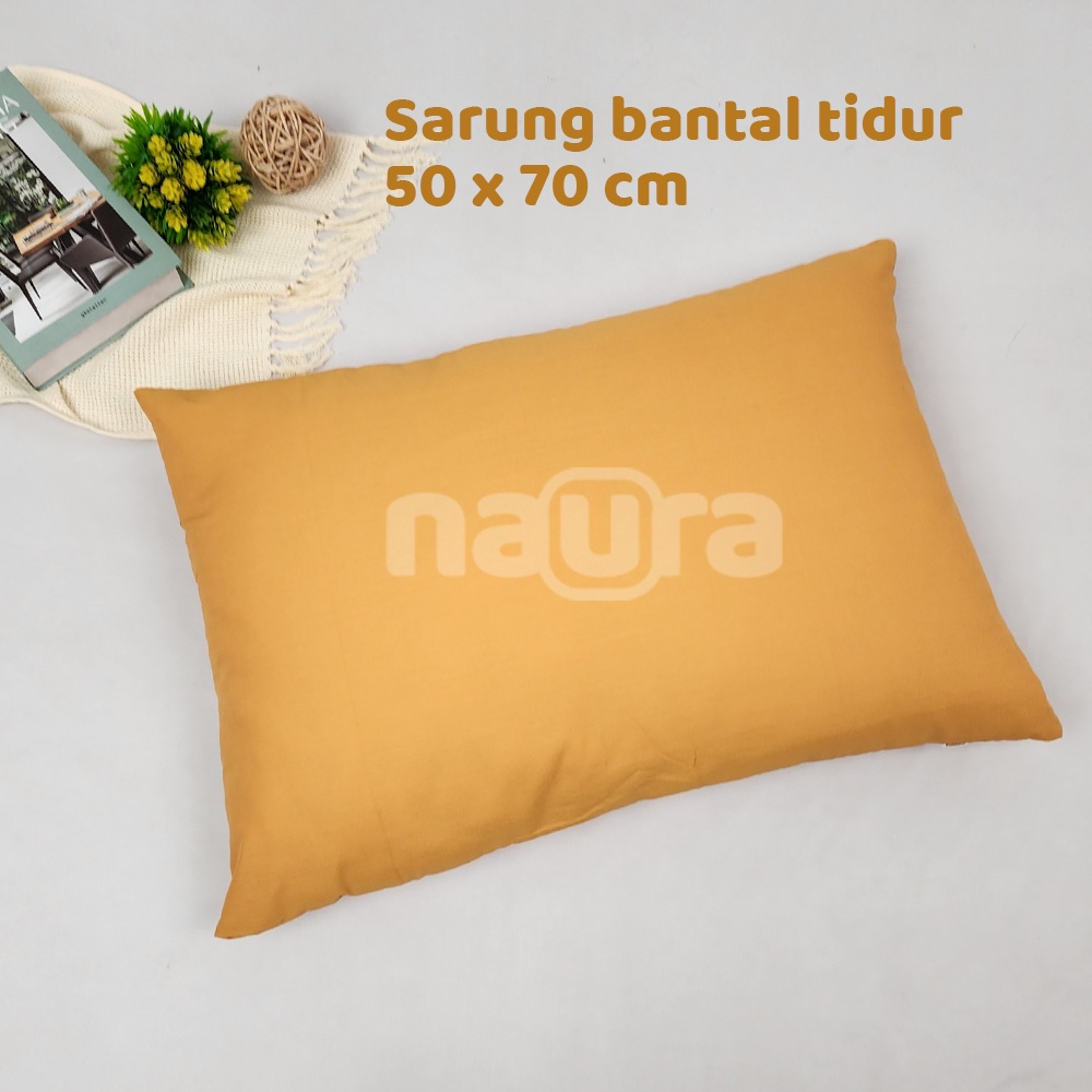 Sarung Bantal Tidur Motif Polos Ukuran Standar Hotel