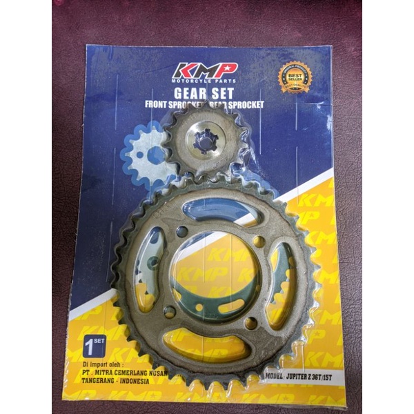 GEAR SET GEAR DEPAN BELAKANG JUPITER Z- VEGA R LAMA