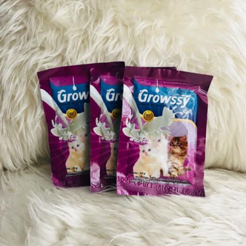 GROWSSY KUCING 1 SACHET SUSU ANAK KUCING KITTEN CAT MILK 20GR 20 GR