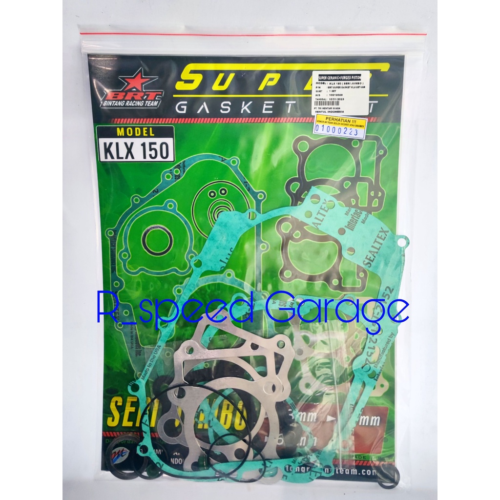 GASKET PAKING FULL SET BRT DTRACKER KLX 140 150 JUMBO 63 66 68 MM