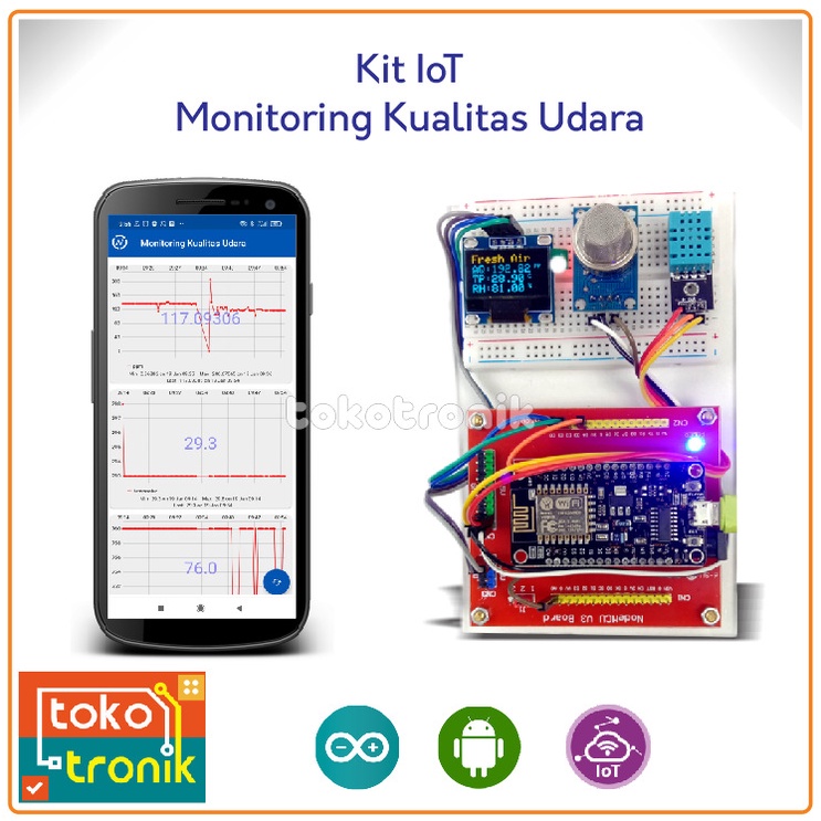 IoT Kit NodeMCU Monitoring Kualitas Udara