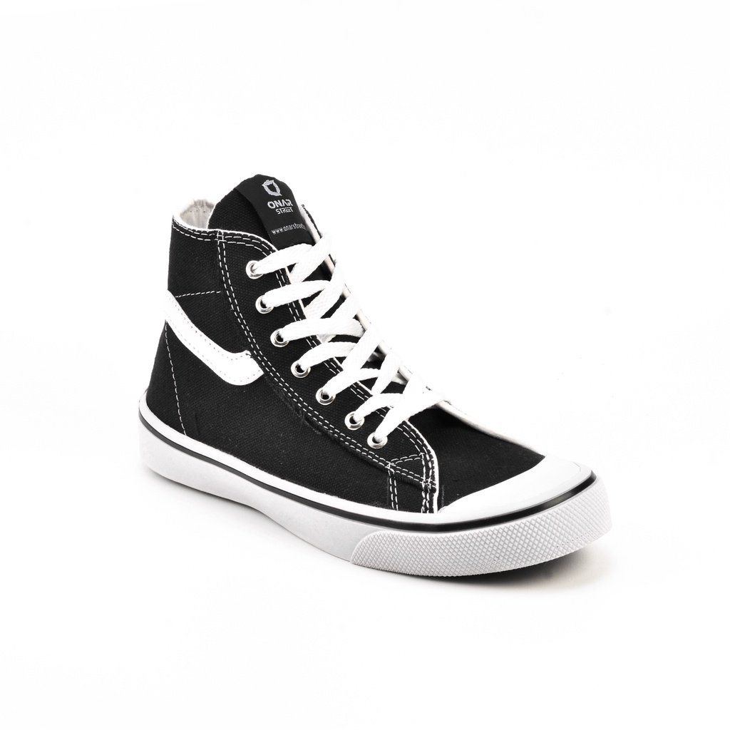 Sepatu Sneakers Boots Canvas Onarstreet Hight Fashion Pria Wanita Model Trendy Kualitas Premium