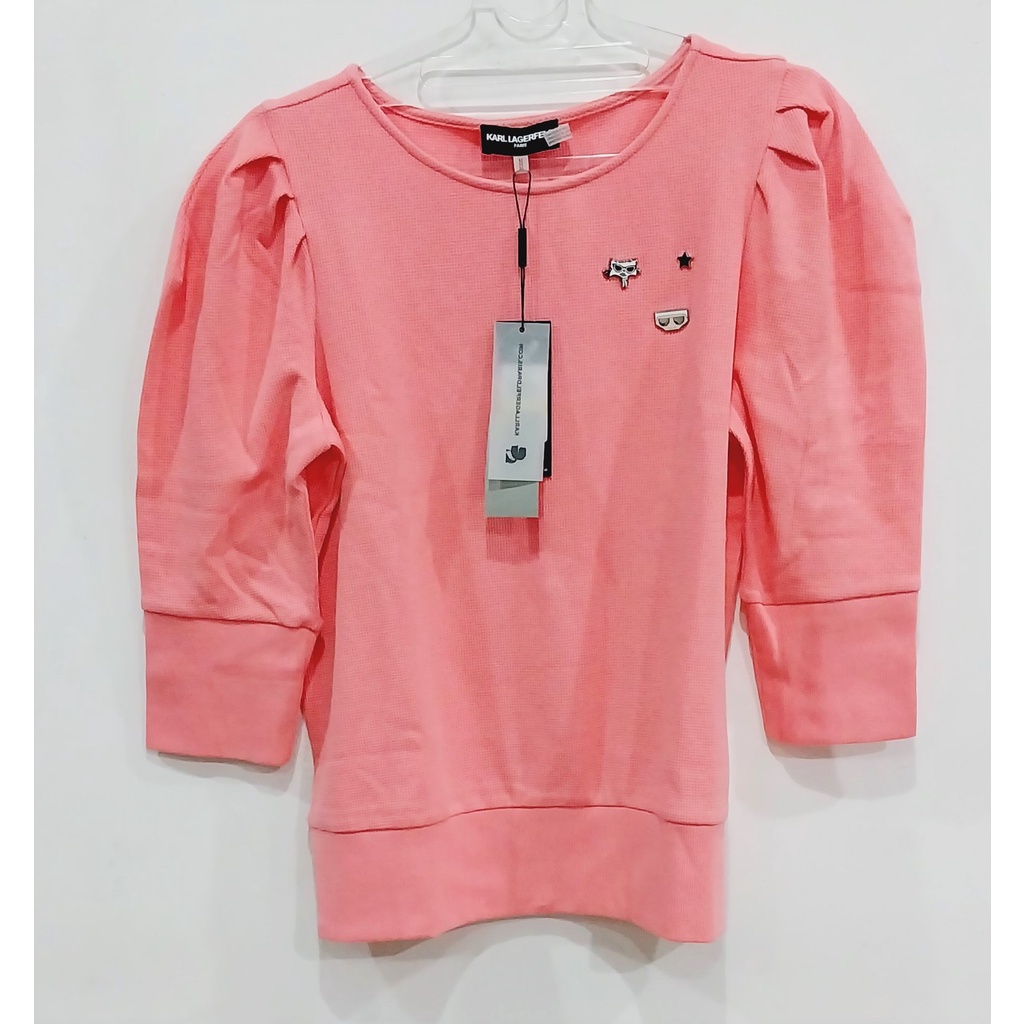 karl lagerfeld kaos wanita OF 74 original pink