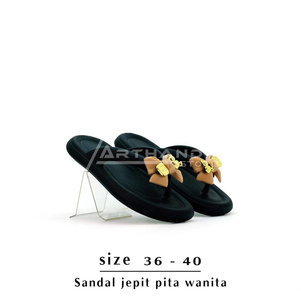 Arthand - Sandal Wanita Model Jepit Jelly Pita Kekinian New