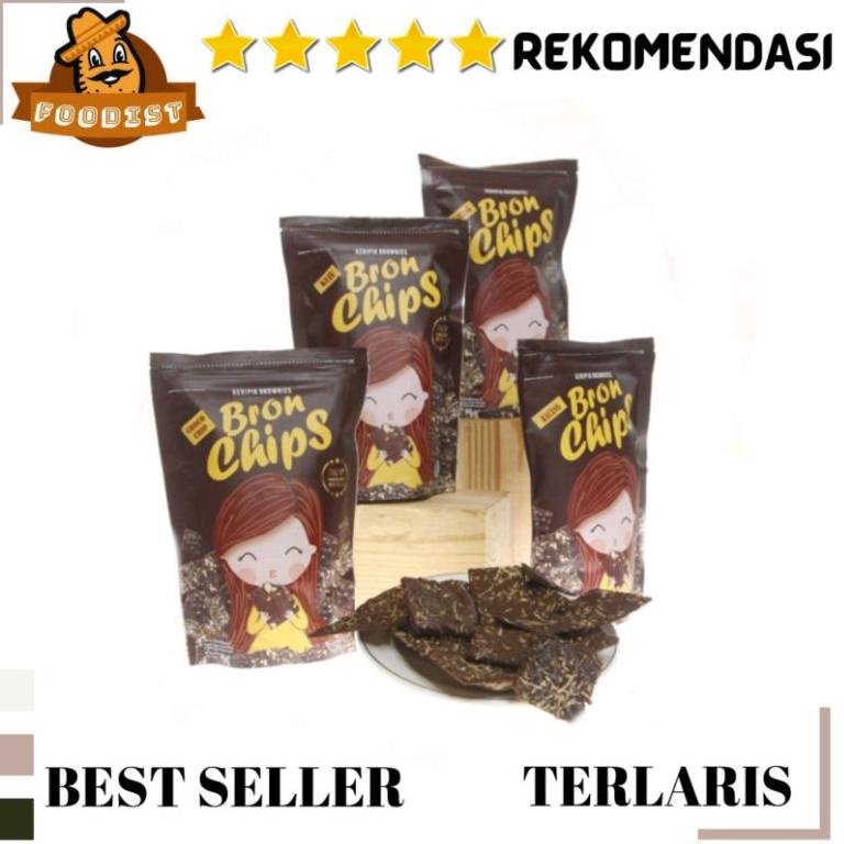 

Ready ｀ BRON CHIPS BRONCHIPS KERIPIK BROWNIES 60Gr ☑