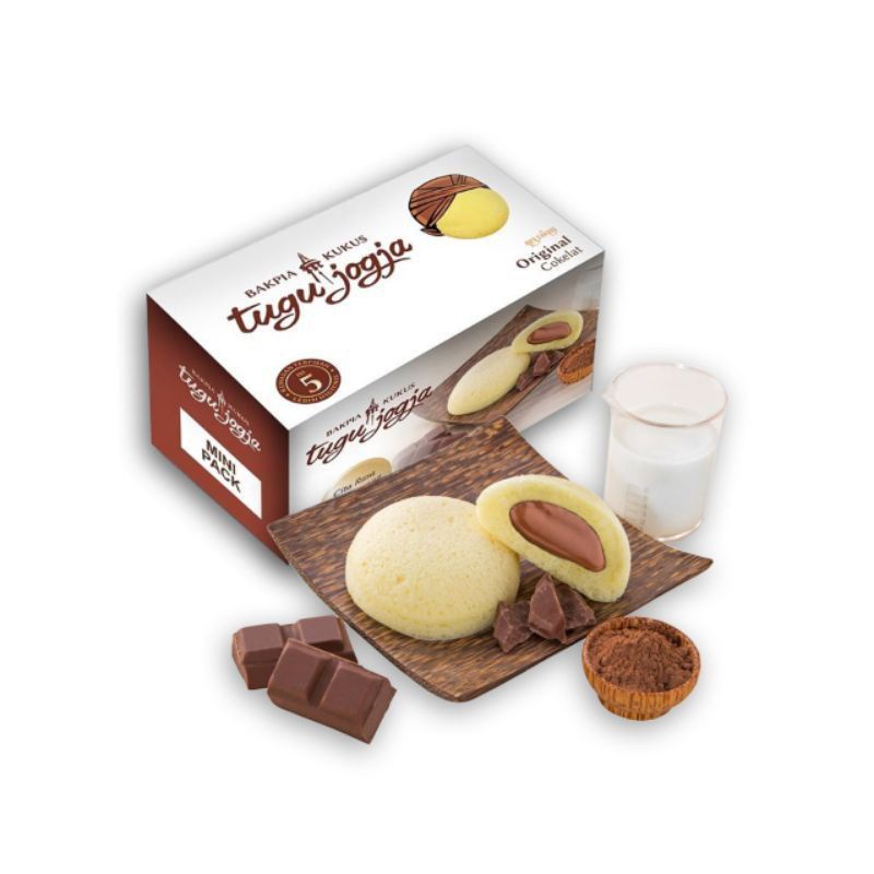 Ready Stok Bakpia Kukus Tugu Jogja Mini Pack Original Cokelat