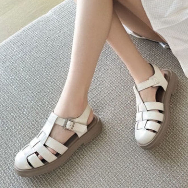 10334 Sandal Wanita Import Model Strap Fashion