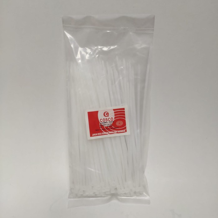 

2.5 MM x 150 MM / COSCO Kabel Cable Ties Tali Ripet 20 CM Putih Pack
