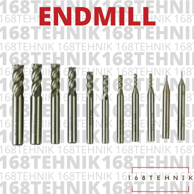 ENDMILL SEMUA UKURAN / ENDMILL HSS / ENDMILL 1MM - 30MM / MATA BOR FRAIS / ENDMILL / ENDMILL HSS 4 F
