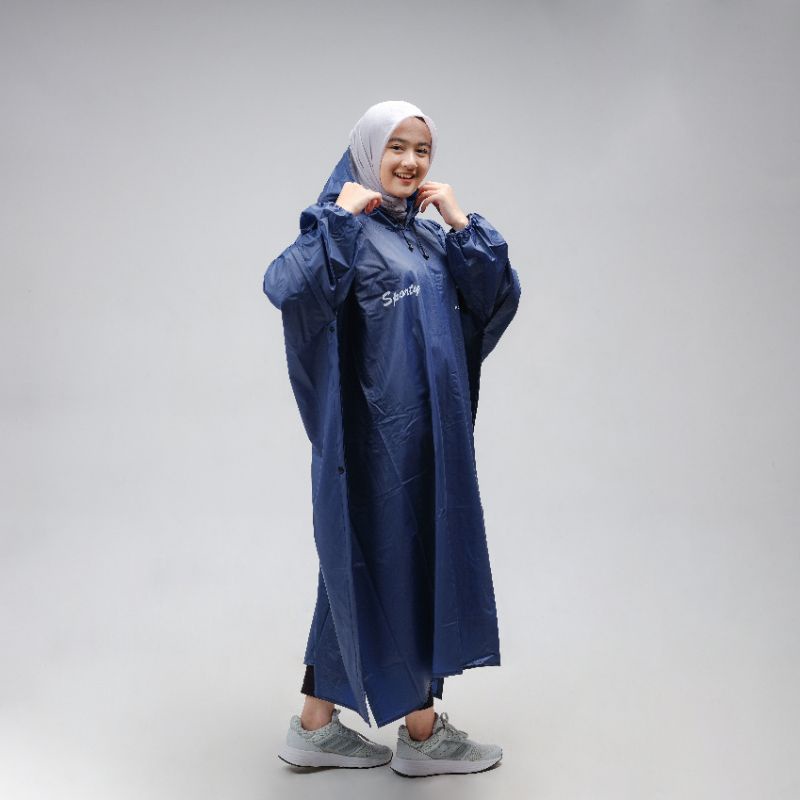 RAINCOAT, JAS HUJAN PONCO LENGAN/KELELAWAR TERBAIK PRIA DAN WANITA ANTI REMBES FULL PRESS