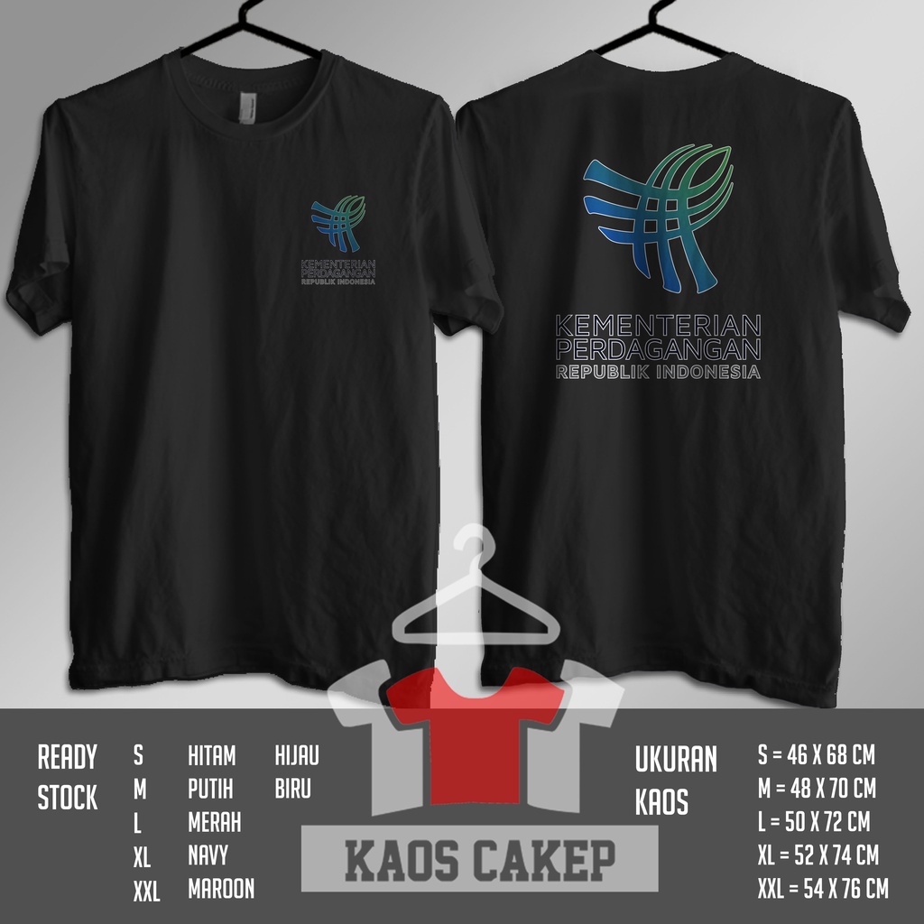 Kaos Baju KEMENDAG Kementerian Perdagangan Kaos Pemerintahan Distro