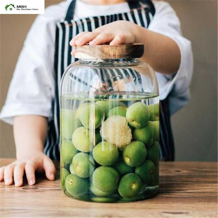 BISA COD Toples Kaca Penyimpanan Makanan Glass Storage Jar Toples Penyimpanan Makanan Besar Tertutup