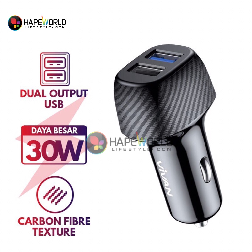 CAR CHARGER VIVAN CC02Q 30W - ORIGINAL