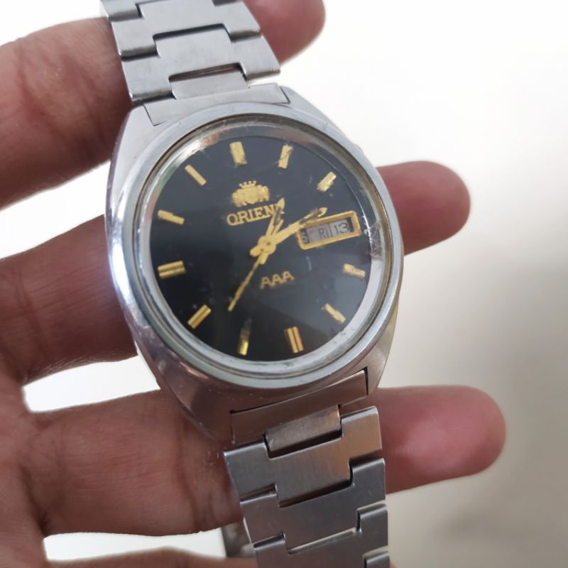 jam tangan kuno jadul pria  ORIENT  AAA Automatic 21 jewels japan