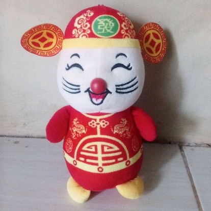 Boneka Cina Kostum Imlek Shio Tikus
