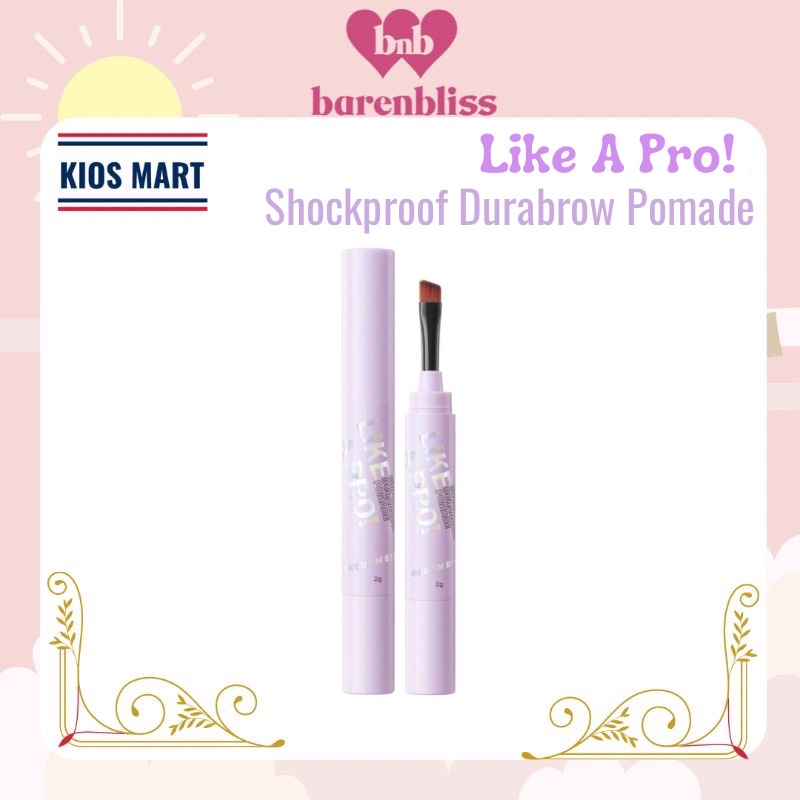 BNB Barenbliss Korean Like A Pro shockproof Durabrow Pomade | Waterproof Smudeproof Long Lasting