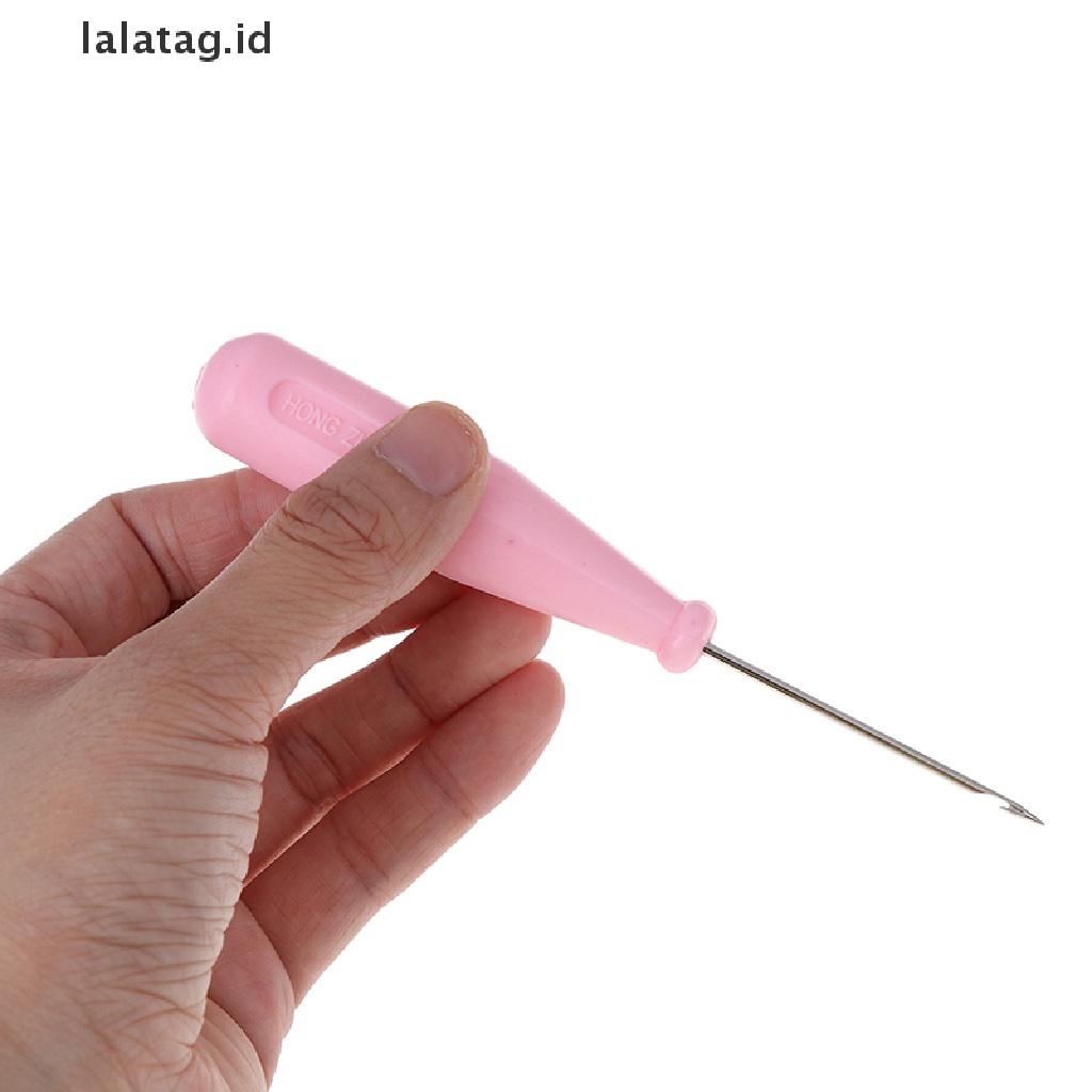 [lalatag] Steel Stitcher Jahit Awl Shoes Hole Hook DIY Alat Kulit Reparasi Sepatu s [ID]