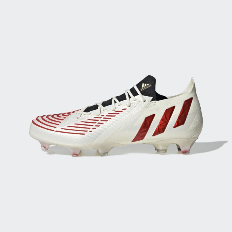 Sepatu Bola Adidas Predator Edge.1 FG White Red 100% Original