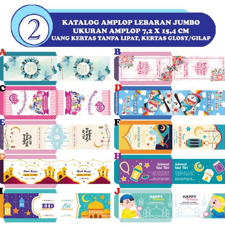 

QSEOO Amplop lebaran lembaran panjang idul Fitri : 100 lembar, lucu, cantik, imut, jumbo, amplop besar 10086