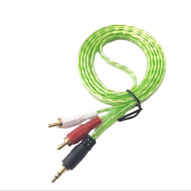 Kabel AUX 1 x 2 jack 1,5 m audio AV cable data 2 in 1