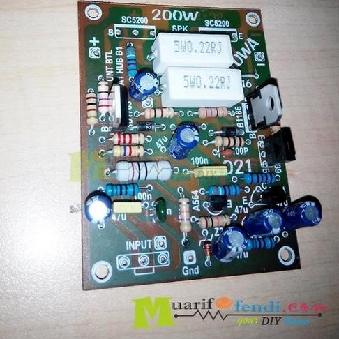 Terupdate KIT Power Amplifier 200Watt MONO TOA TOWA 0RZ