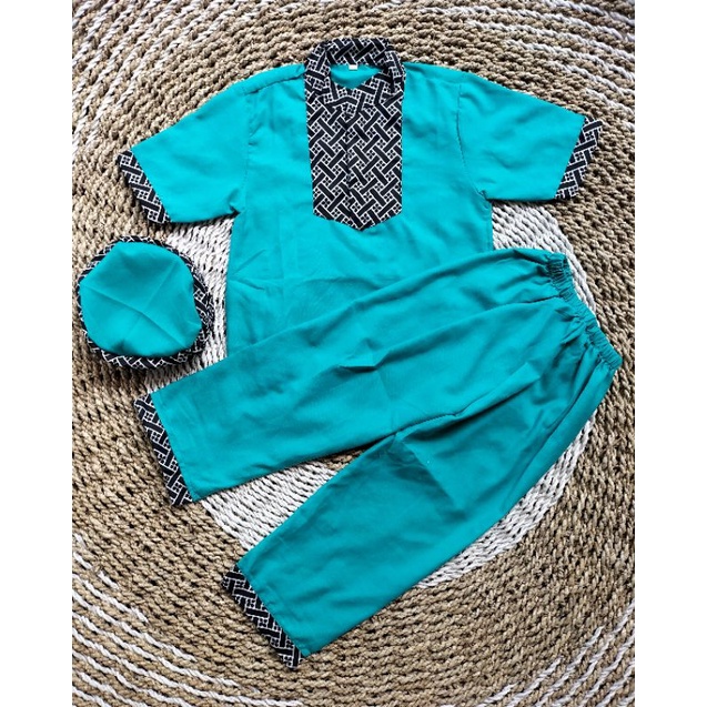 BAJU KOKO BATIK ANAK USIA 1 2 3 4 5 6 7 TAHUN BAJU MUSLIM ANAK
