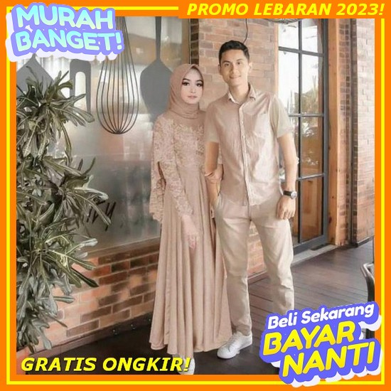 Cod | Derian Cp Gamis Pasangan Suami Istri | Gamis Pasangan Couple | Gamis Kapelan Suami Istri | Gam