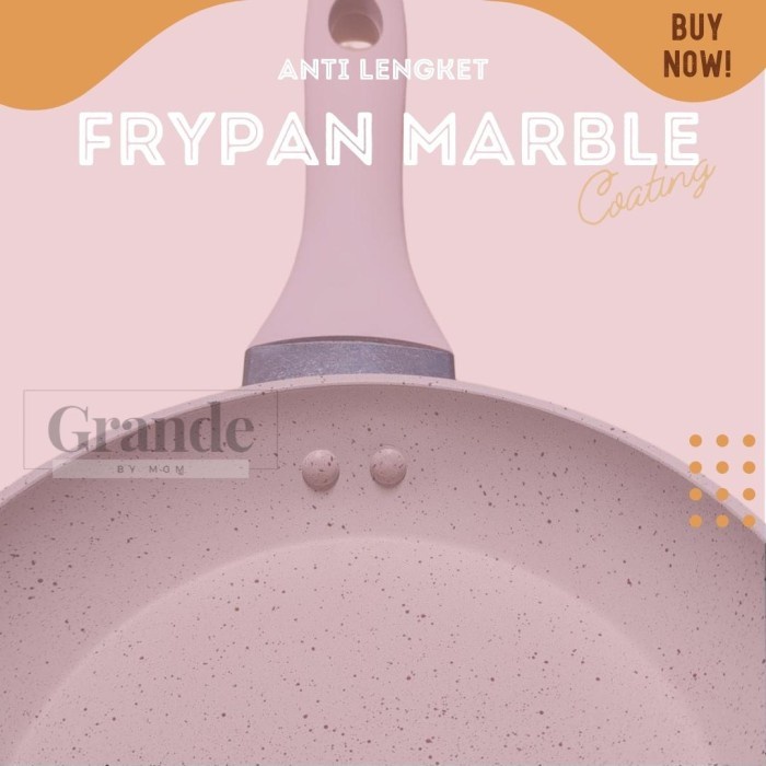 Marble Series Frypan 18cm pengorengan teflon anti lengket INDUKSI ok