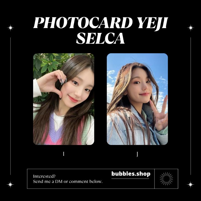 PHOTOCARD UNOFFICIAL YEJI ITZY SELCA