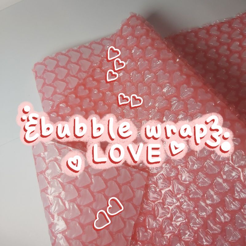 

(meteran) bubble wrap love packing eceran lebar 30cm