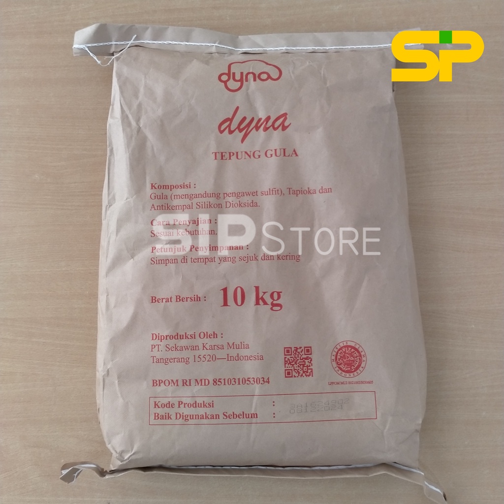 

Gula Halus "DYNA" @10kg / Gula Bubuk / Tepung Gula 10kg (BAG)
