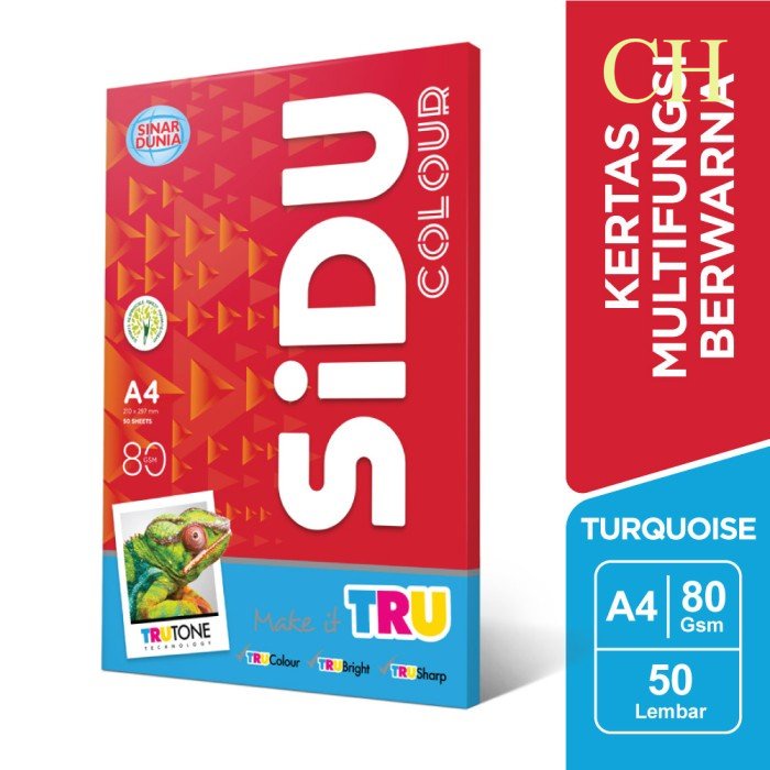 

Kertas Fotocopy Berwarna Turquoise 80 GSM A4 berkualitas