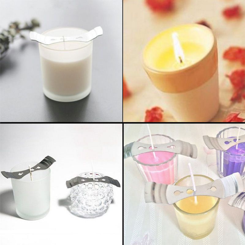 100pcs Sumbu Lilin Aromaterapi 10cm Cotton Candle Wick Wicks Waxed Cotton DIY Sumbu Lilin Gulungan