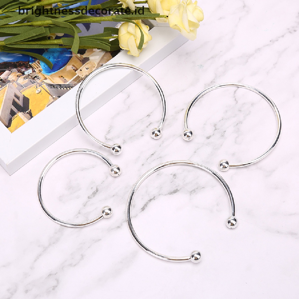 [Birth] Fashion Gelang Perak Wanita Dasar Bangle DIY Pembukaan Bare Chain Membuat Perhiasan [ID]