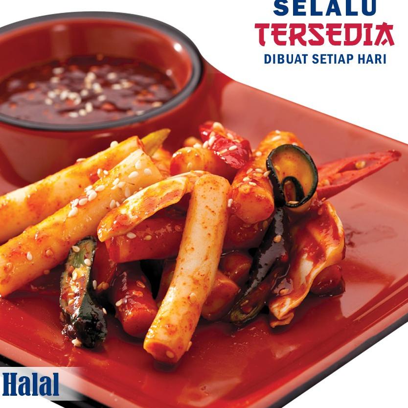 

✱ PLAZA KOREA TTEOKBOKKI 400 GR + SAUCE FRESH - TTEOK TOPOKKI TOKPOKI KOREAN FOOD RICE CAKE KUE BERAS KOREA ☁