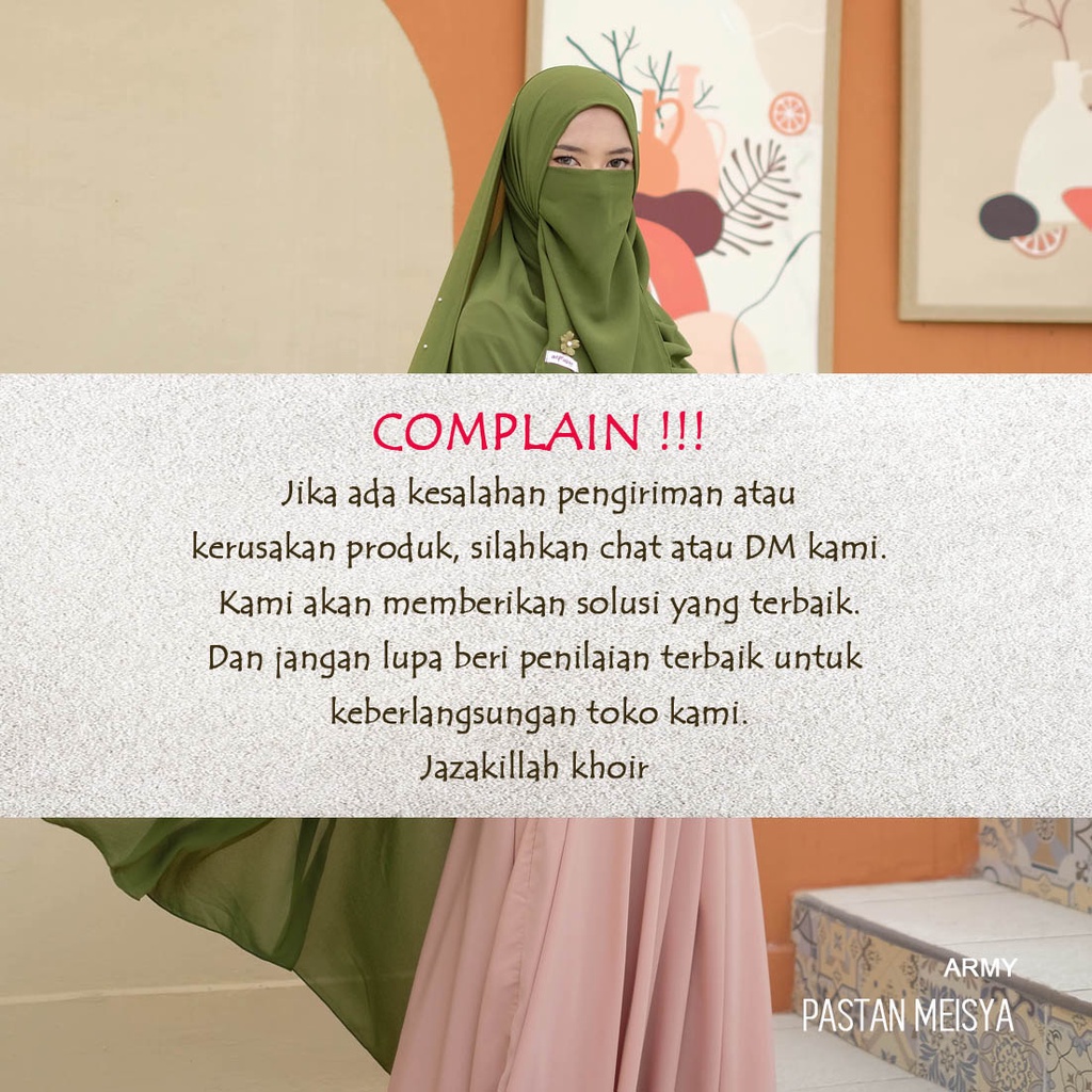 Jilbab Pasmina Instan Ceruty Babydoll MEISYA by Alfajar Free Cadar