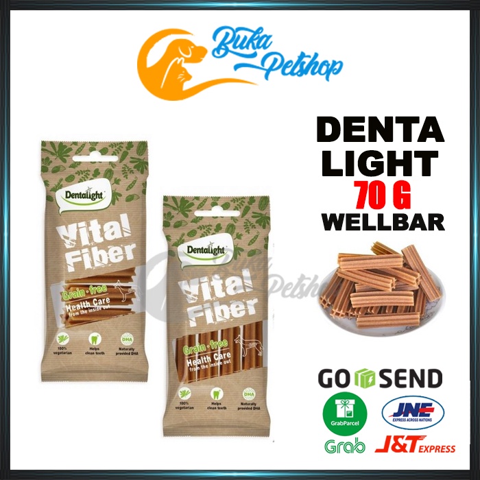 Snack Anjing DENTALIGHT VItal Fiber Wellbar 70g