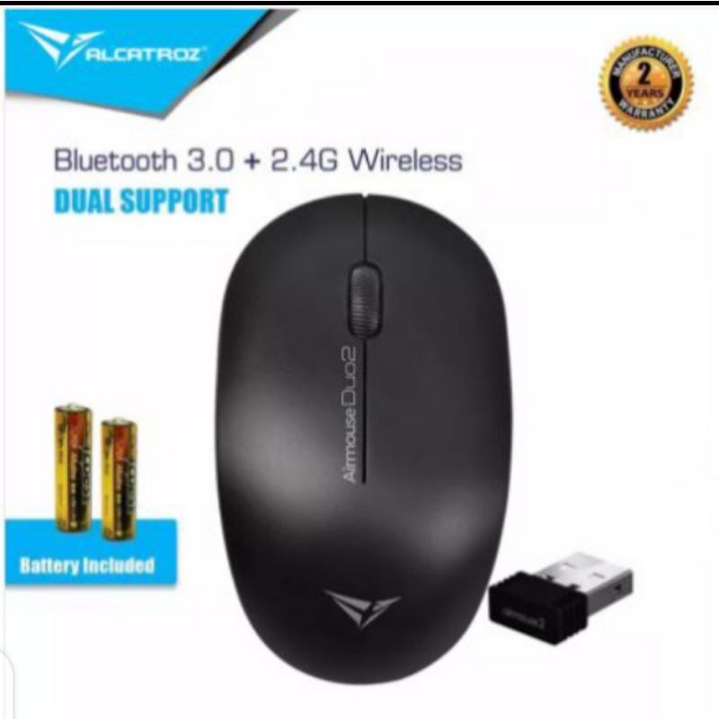 Alcatroz Airmouse Duo2 Mouse 2in1 Wireless+Bluetooth